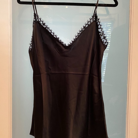 Frame Denim Tops - Frame Lace Silk Tank